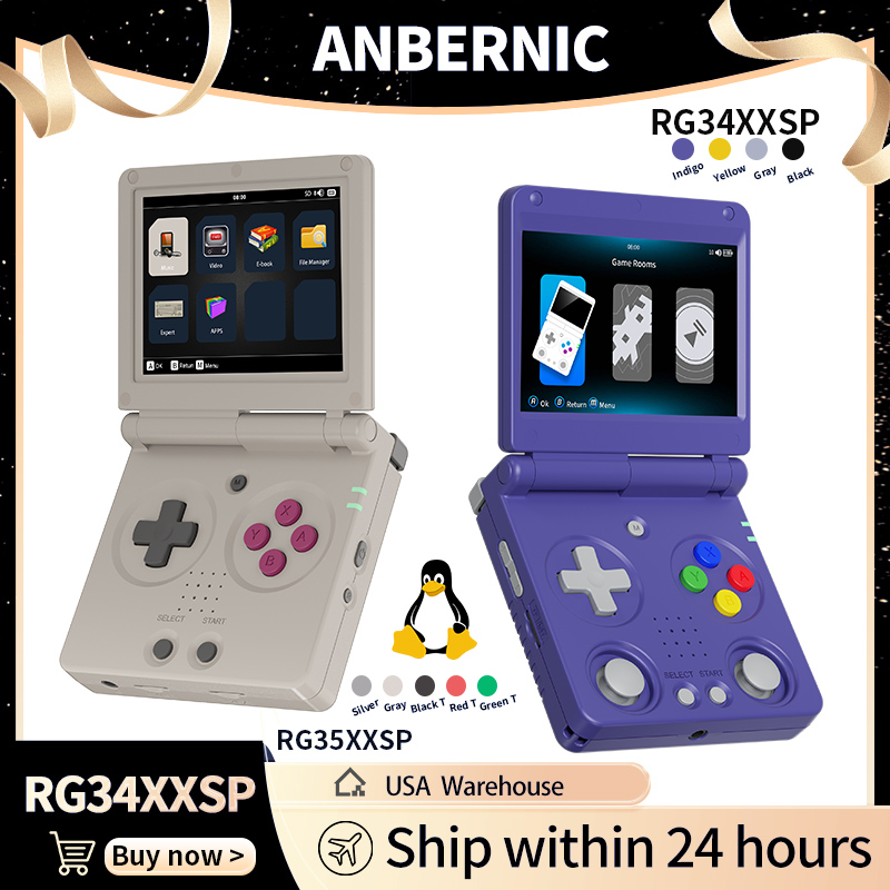 Retro Handheld Console Linux Ips Screen - Consola de Juegos Portátil Plegable Anbernic