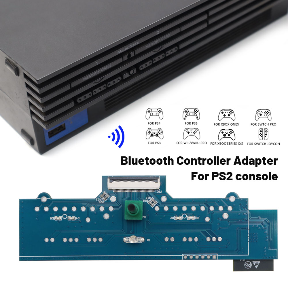Wireless Retro Controller Bluetooth Gamepad - Receptor Retro para PS2 Fat, controlador