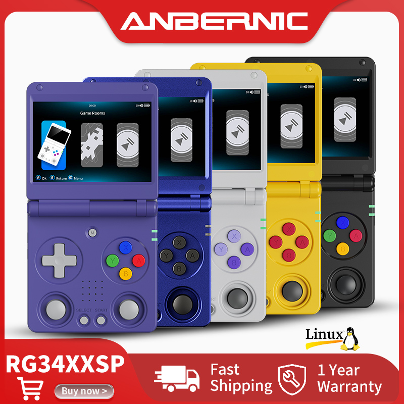 Retro Game Console Hdmi Tv Output - Consola de Juegos Portátil Anbernic RG34XXSP