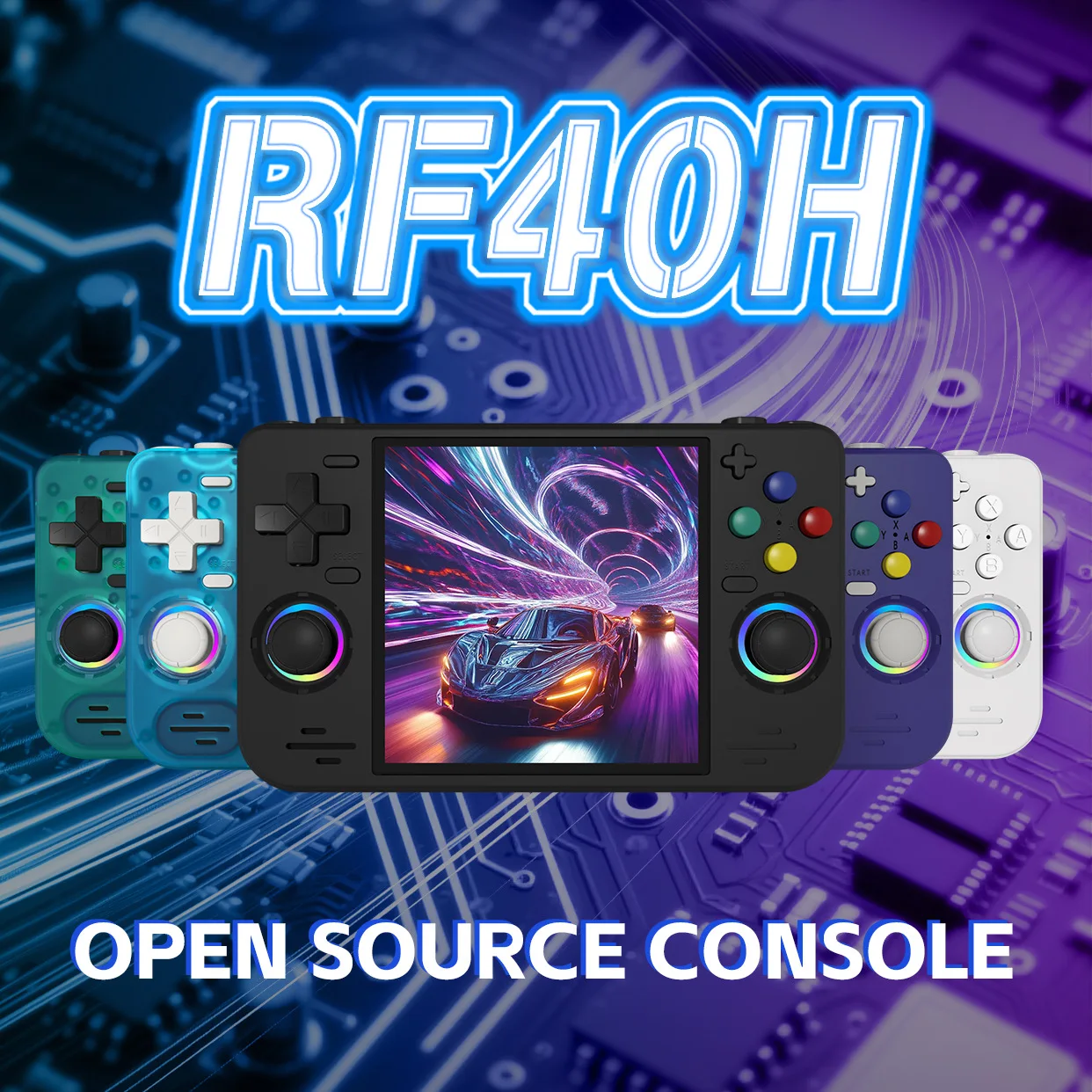 Open Source Retro Game Console 4 Inch - Consola de Juegos Portátil RF40H con