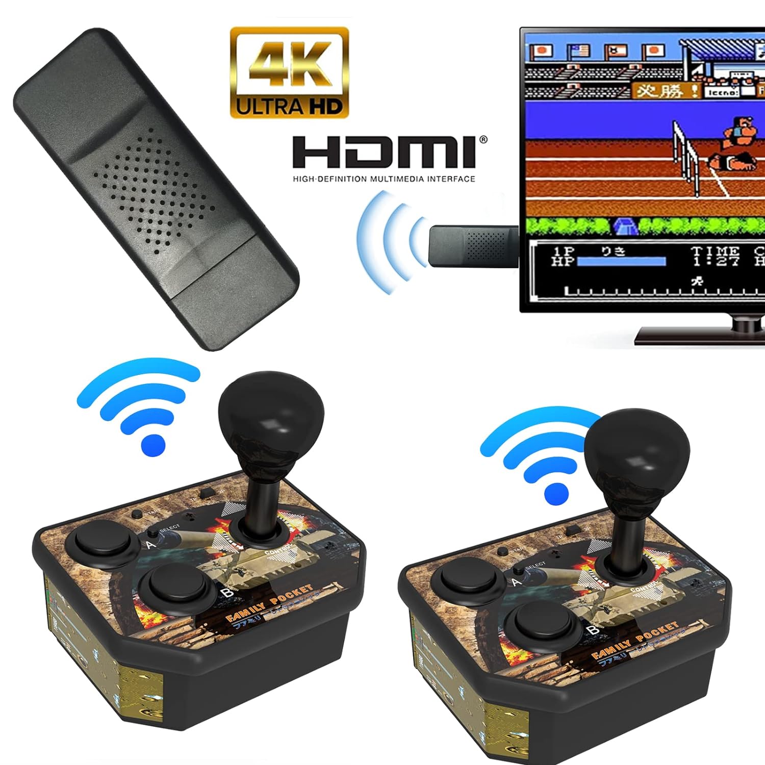 Retro Game Console Hdmi Tv Output - Consola de juegos HD nostálgica, Joystick