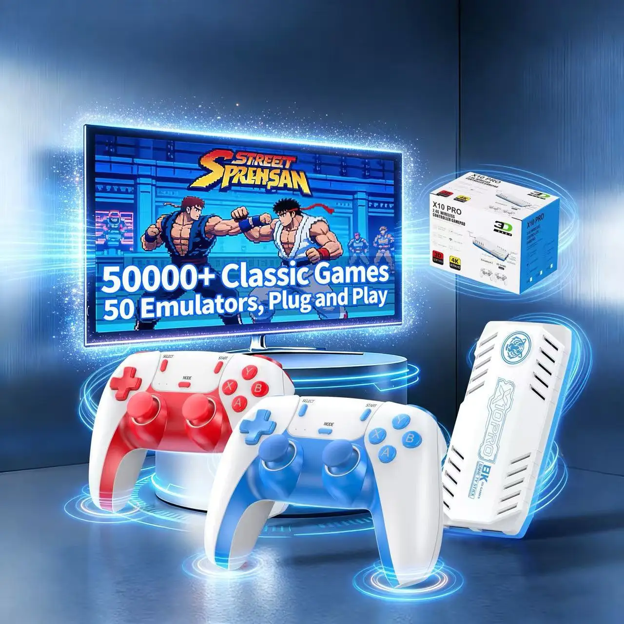 Consola de videojuegos retro C - Retro Game Console 50000 Games Built In reseña y precio